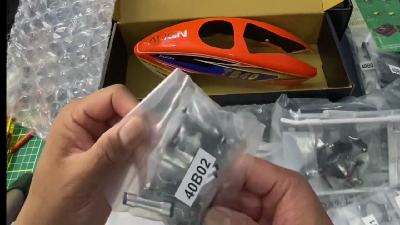 Align TB40 Rc Helicopter; Unboxing