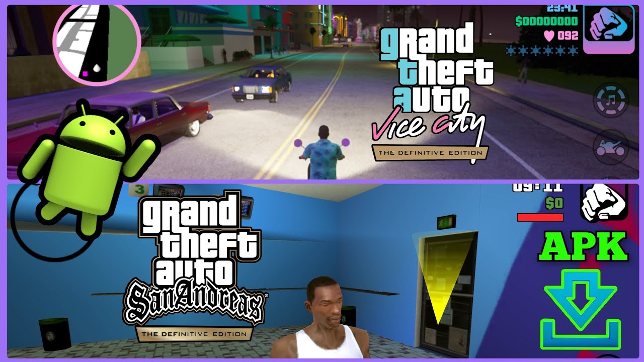 📱Instala GTA San Andreas y Vice City The Definitive Edition En Android Sin Programas! APK Español 
