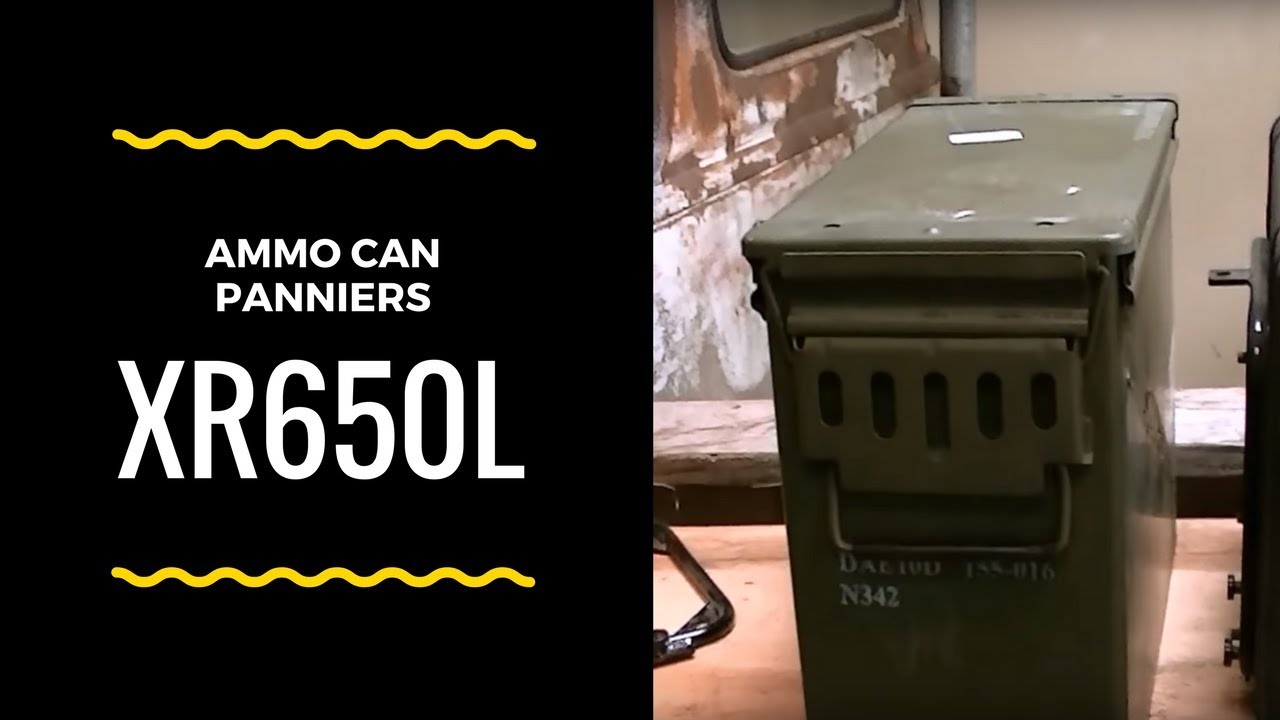 20mm ammo can panniers on my XR650L