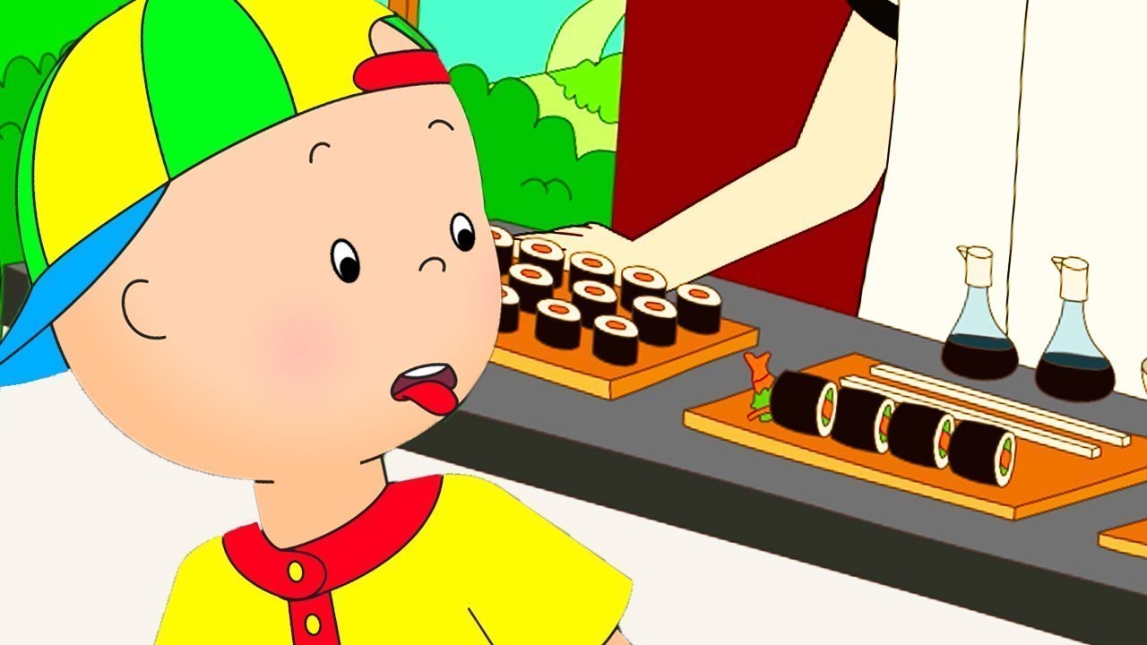 カイユー | カイユーとすし | 面白い漫画 | キッズ漫画 | ケイルー | Caillou