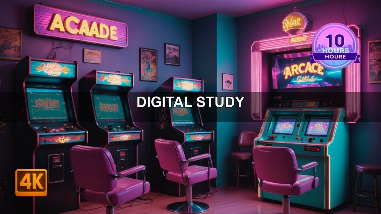 Vintage Arcade Lounge ⚡ Stress Relief ⚡ 10 Hours