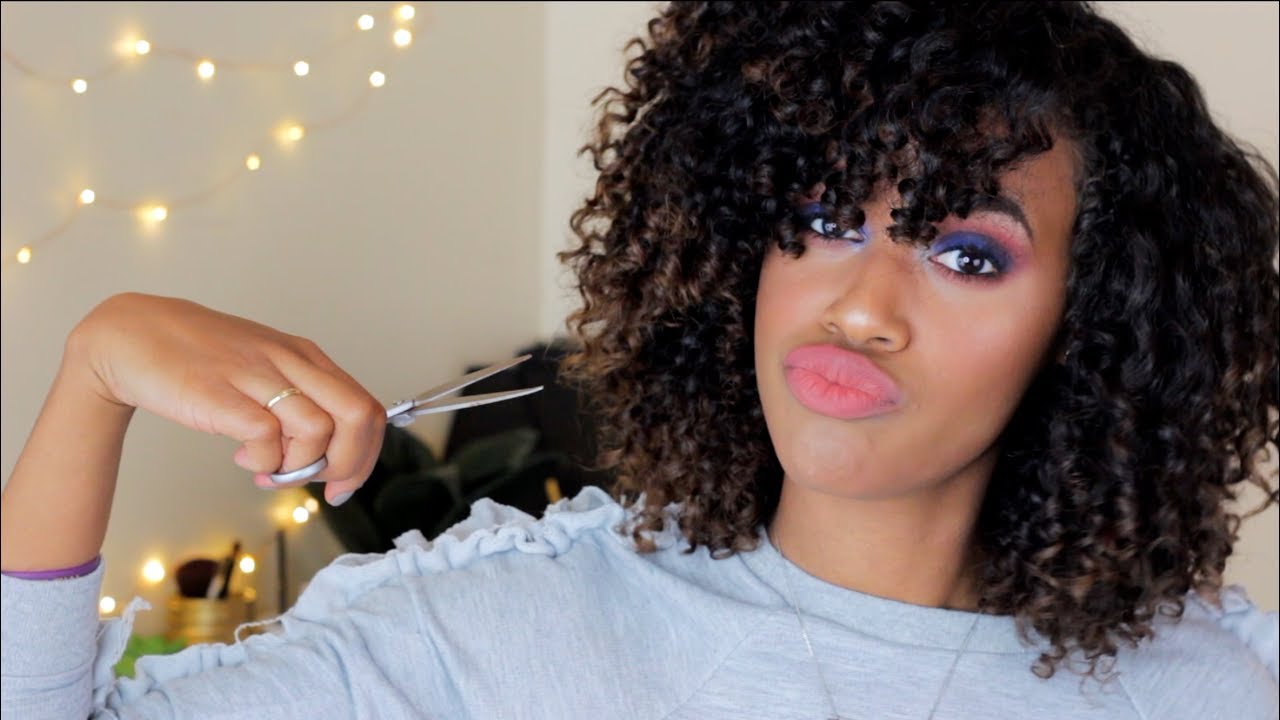 How I Trim & Shape My Curly Hair | DIY Deva Cut | thebethmethod.