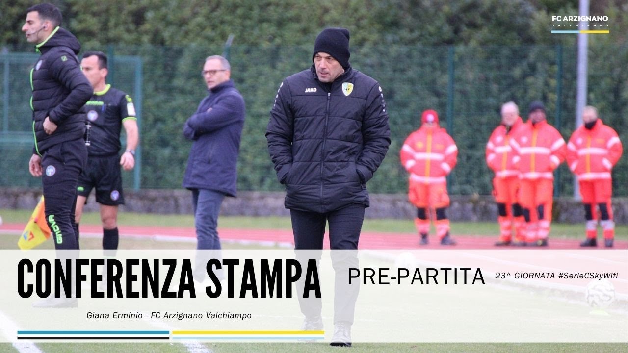 GianaErminio-ArzignanoValchiampo. 23^ Giornata. Conferenza Stampa pre-partita.