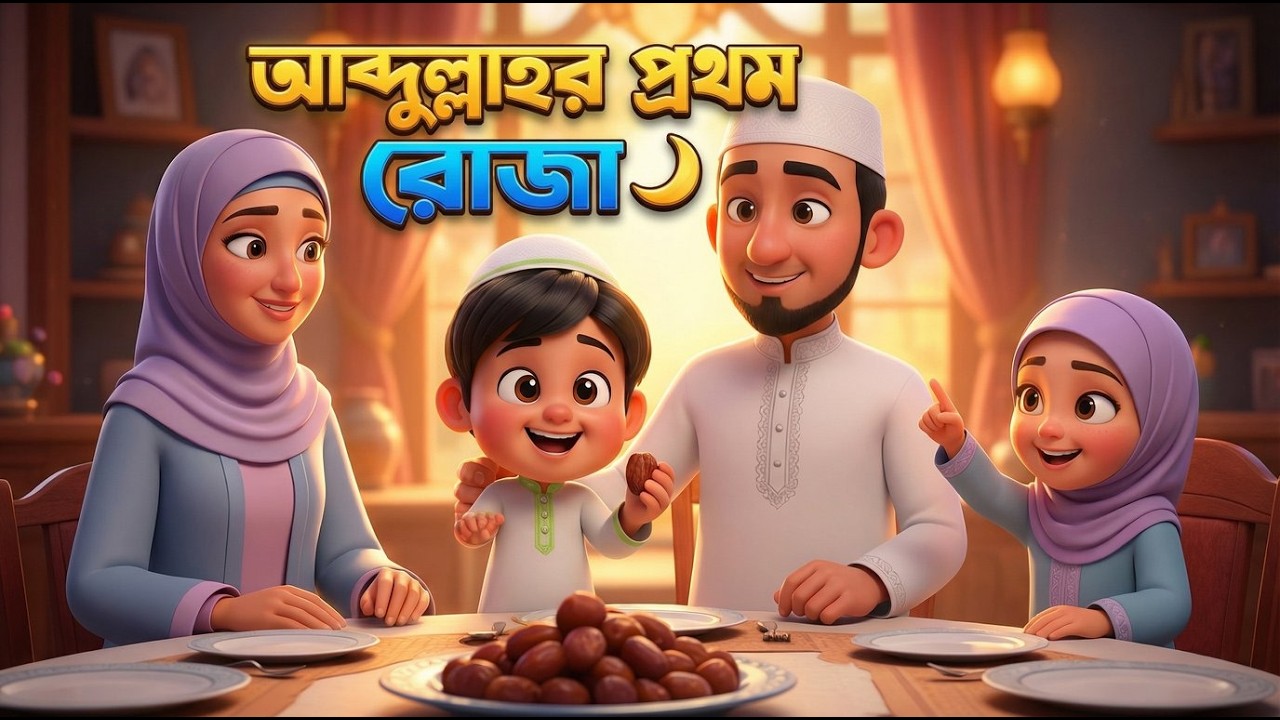 আব্দুল্লাহর ১ম রোজা 😱 | New Episode 01 |   Kids Land17 Bangla