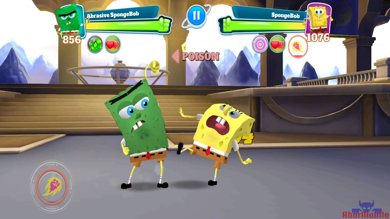Super Brawl Universe 3 vs 3 Street Fight Spongebob Squarepants Spongebob Abrasive Angelica Donnie