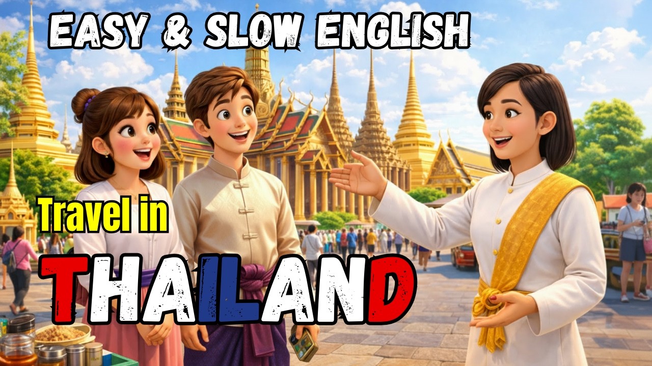 Traveling in Thailand 🇹🇭 | Slow & Easy English Conversation