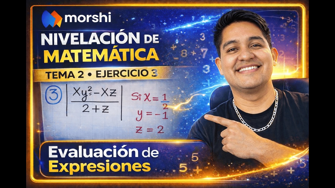 Evaluación de Expresiones Algebraicas con Sustitución | Nivelación Matemática | Ej 3 Explicado