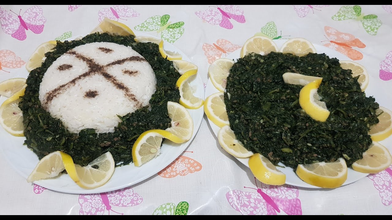 طريقة طبخ السبانخ مع اللحمة وفوائد ماء السبانخ من مطبخ ام عزالدين العفريني
