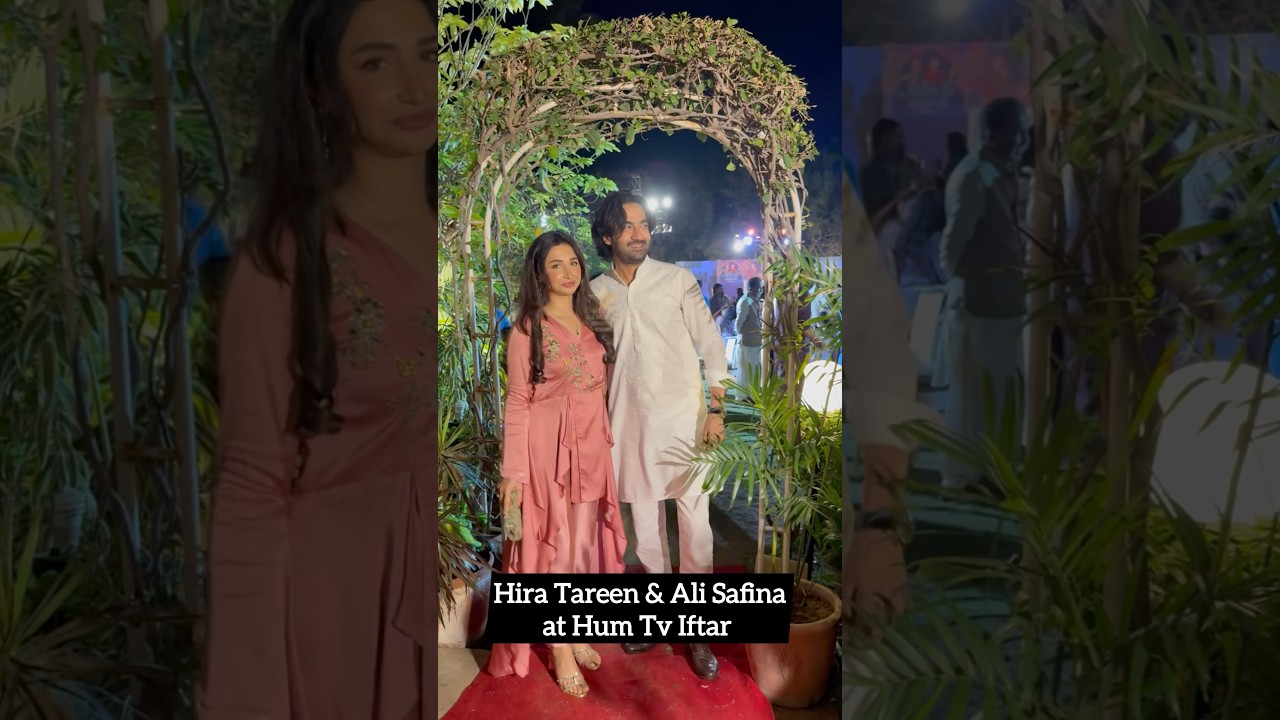 #HiraTareen and #AliSafina at #Humtv iftaar dinner hosted by #sultanasiddiqui