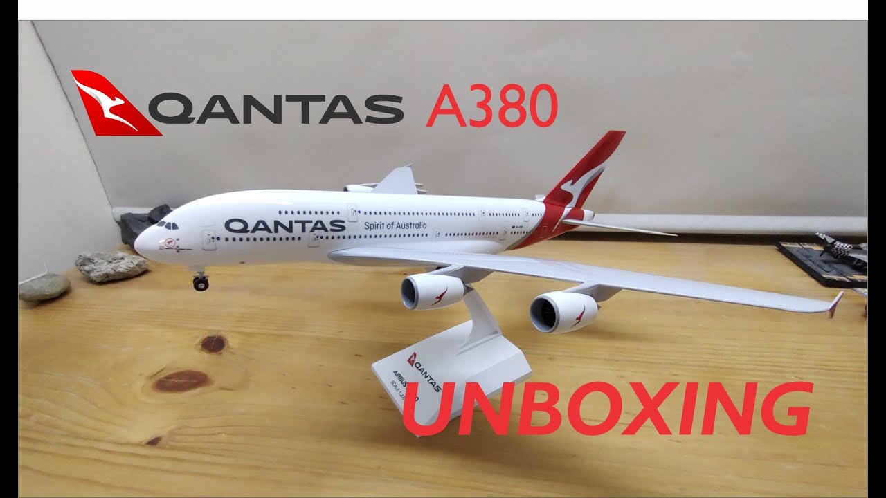 ¡¡¡UNBOXING!!! Qantas Airbus a380 escala 1:200
