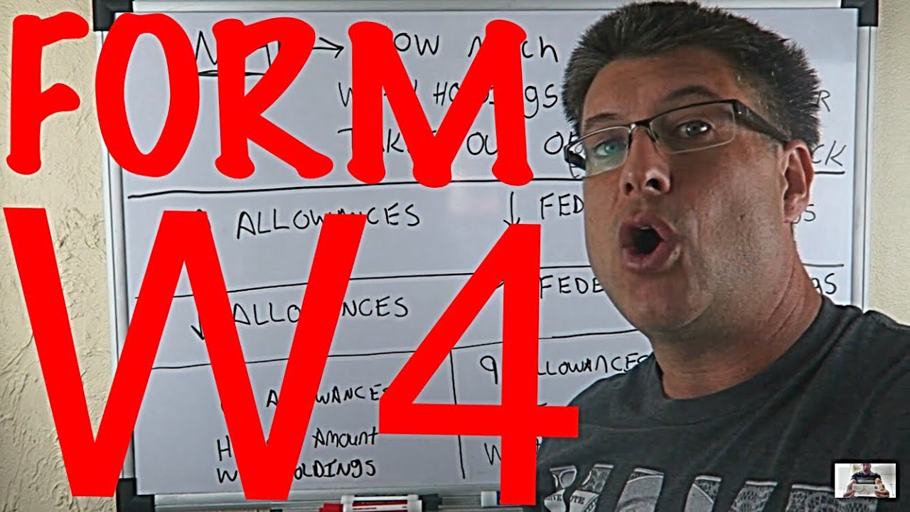 W4 Explained /  The number of allowances on a W4 will determine the amount of Federal Withholdings