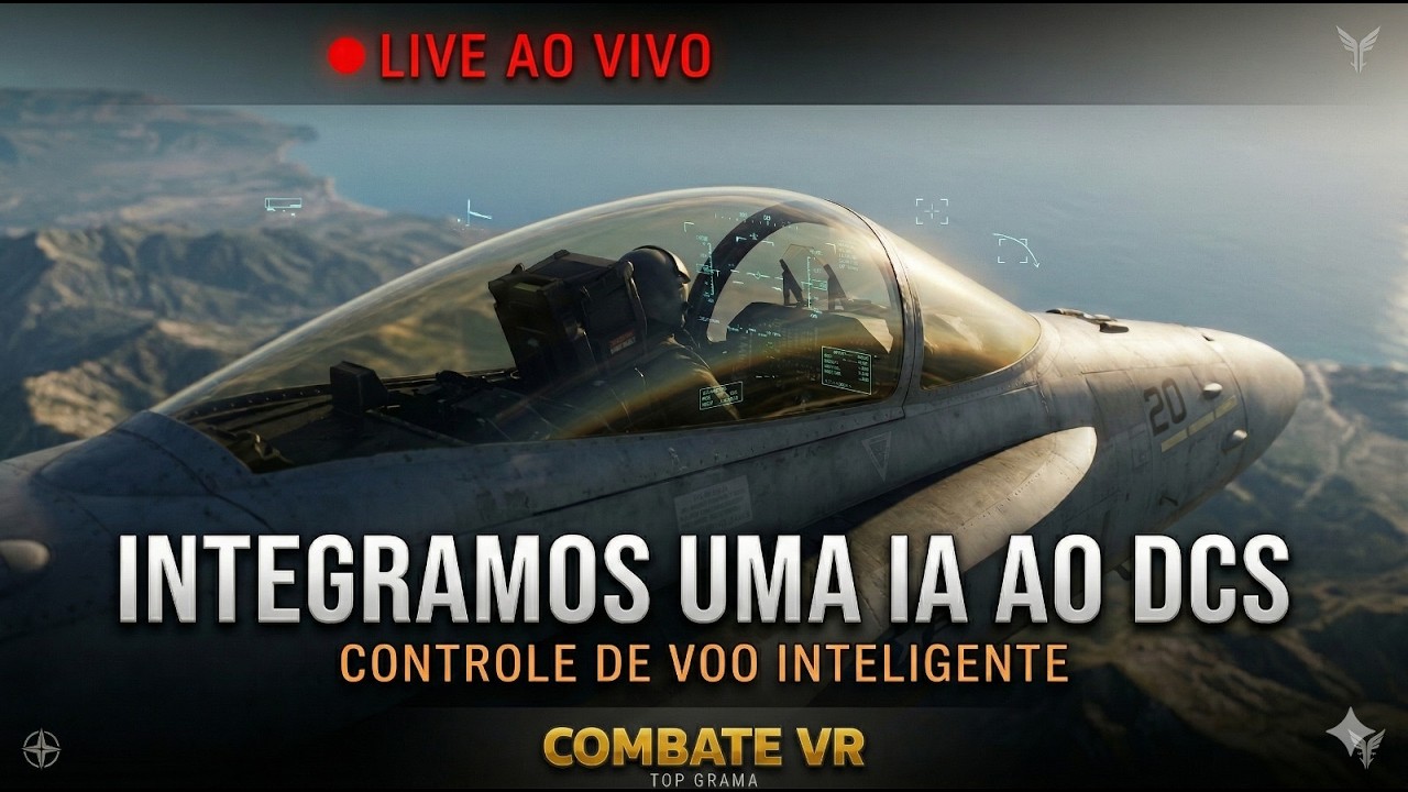 F/A-18C HORNET — PRIMEIRO TESTE DE IA NO DCS | CONTROLE DE VOO INTELIGENTE