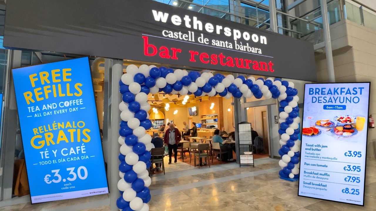 Inside Spain's First Wetherspoons JD Wetherspoons | Breakfast Review - I Was Shocked! 