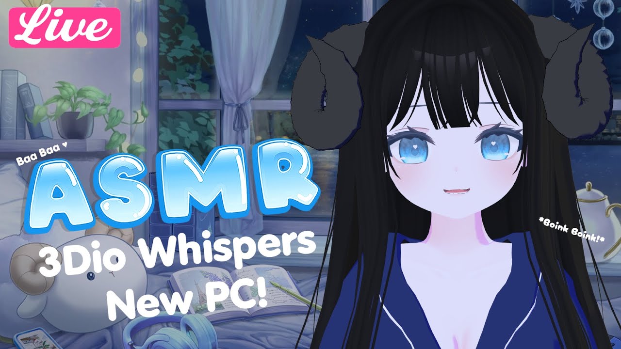 ASMR 💙 3Dio Whispers - New PC!!