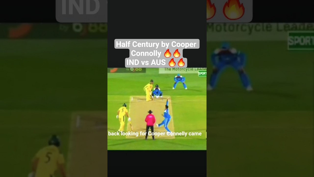 brilliant 50 by Cooper Connolly 🔥🔥 IND vs AUS #cricketlover #unfrezzmyaccount #duet #account