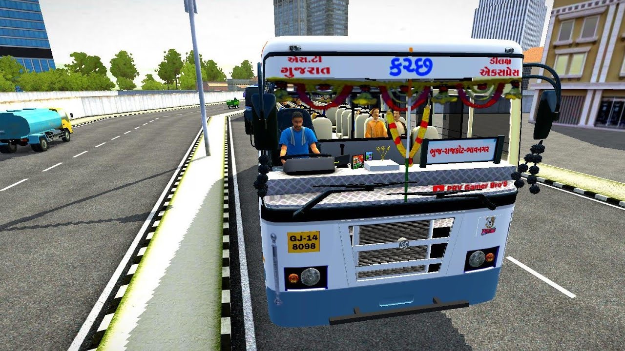 GSRTC Bus Bhuj Rajkot bhavnagar St Bus Mod game play video