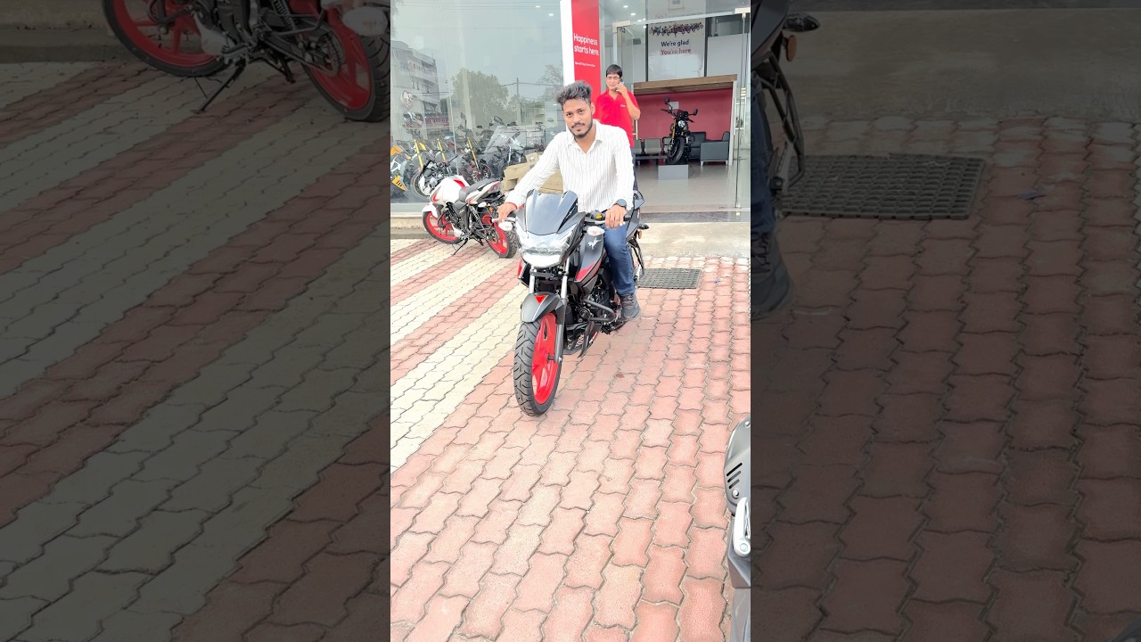 2025 Tvs Apache rtr 160 2v dual abs Matte black colour #shortsfeed #shorts #apachedualabs #trending