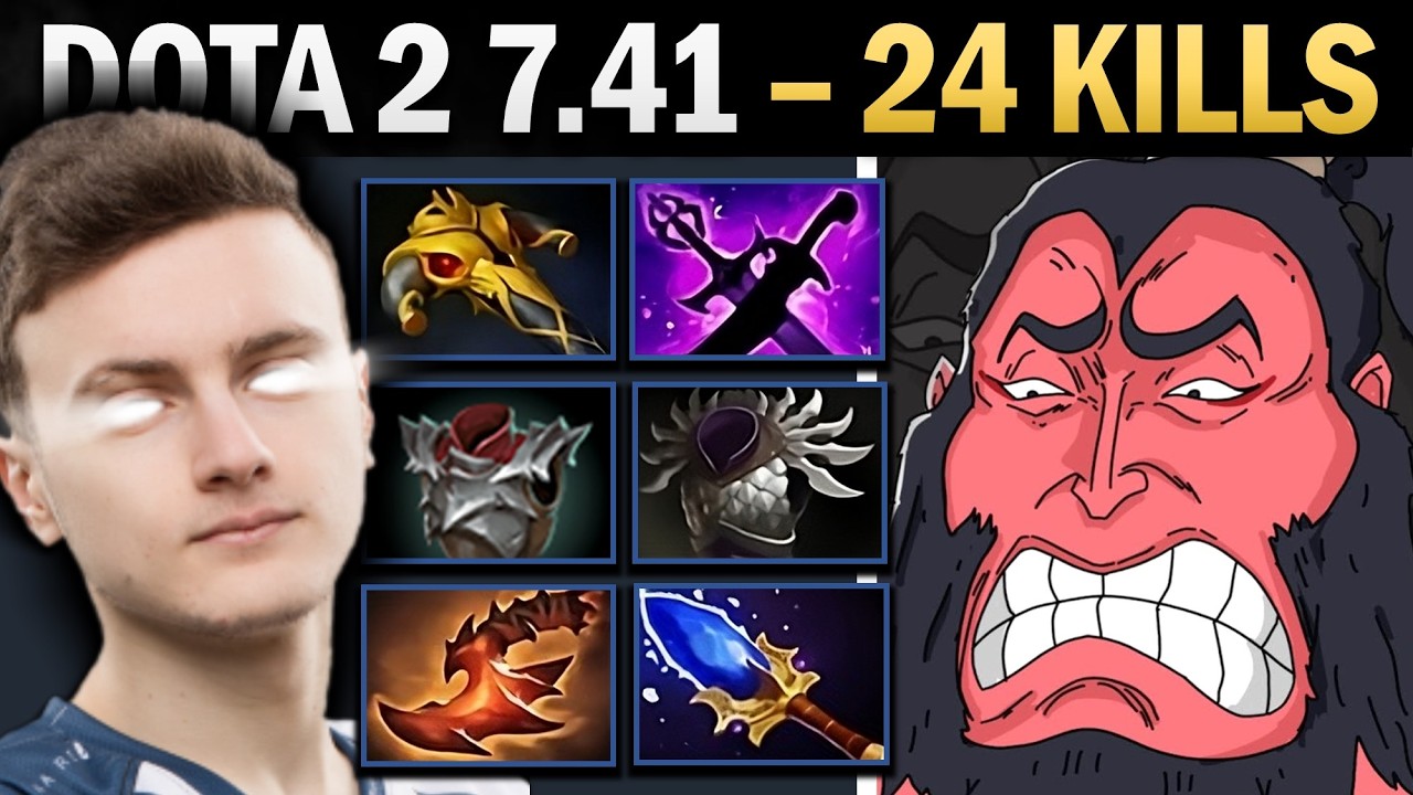 Axe Dota 2 7.41 with 24 Kills and 1000 GPM - Dota Gameplay