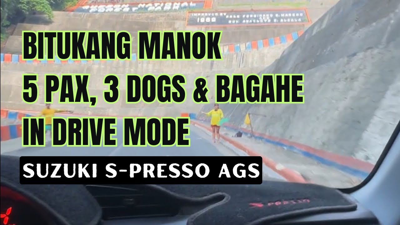 Suzuki S-presso AGS: 5 Adult, 3 dogs, and Luggage sa Bitukang Manok