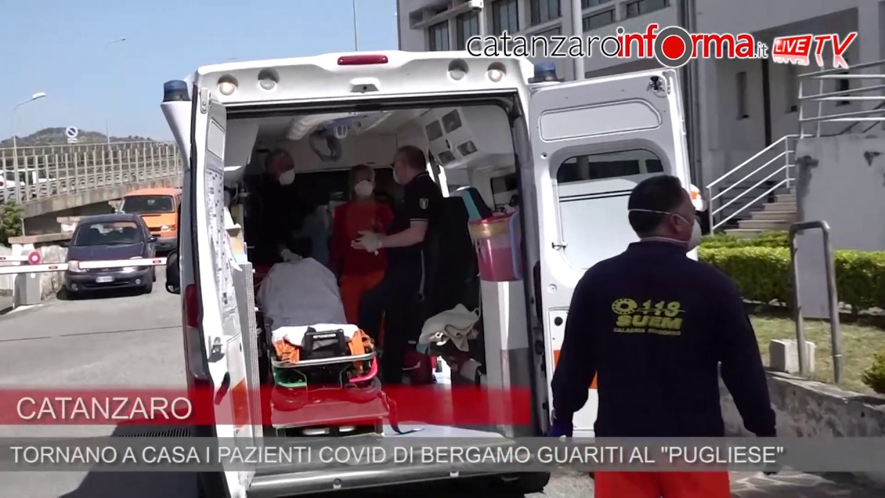 Dimessi i pazienti Covid di Bergamo ricoverati all'ospedale Pugliese-Ciaccio di Catanzaro