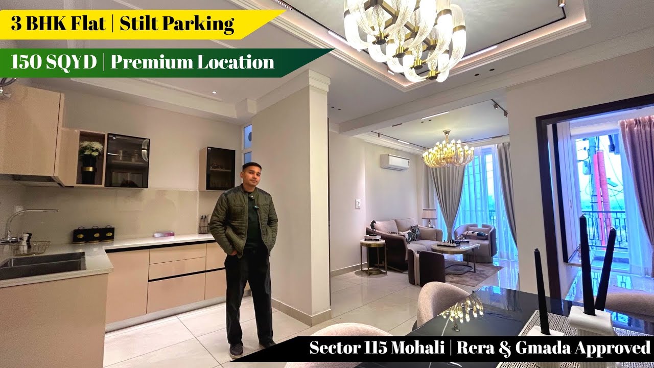 3 BHK Premium Flat for Sale in Sector 115 Mohali 🏢 | RERA & GMADA Approved | Park Facing | Ready 