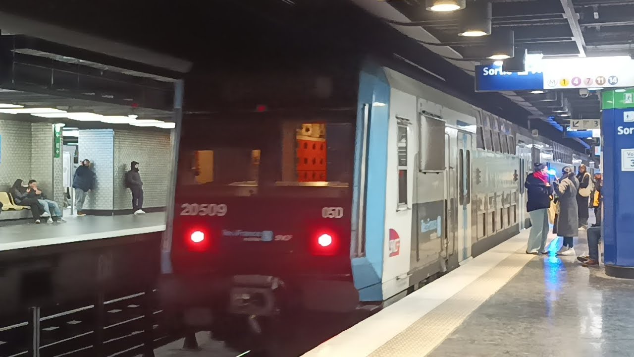 [RER D] Paris Gare du Nord - Châtelet - Les Halles Z 20500 IDF-Mobilités