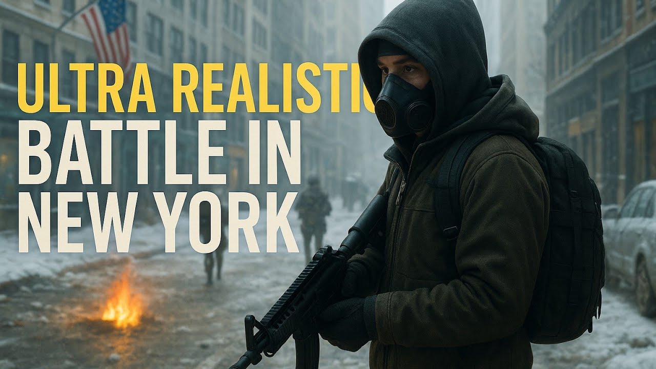 Ultra Realistic Battle In New York - The Division Immersive Gameplay