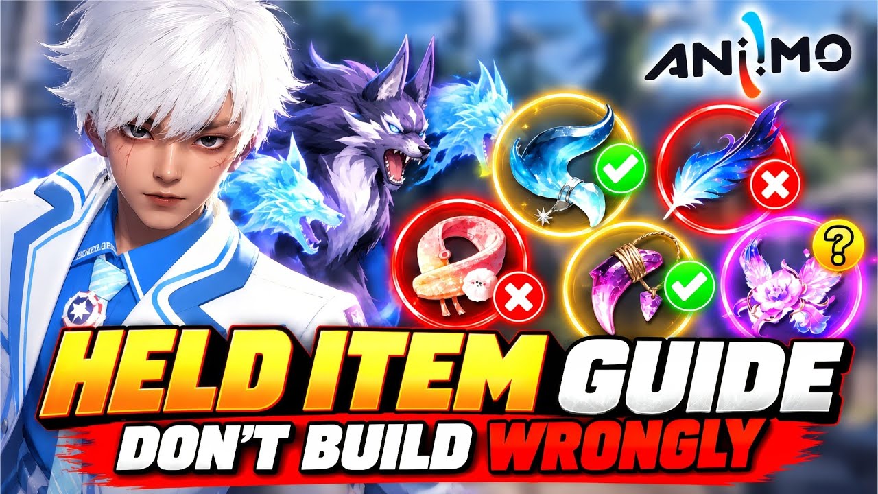 ANIIMO BEGINNER HELD ITEM GUIDE FOR ALL COMBAT ROLES