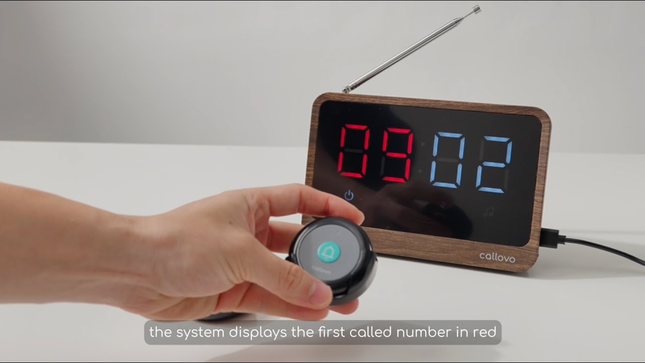 Callovo Two-Number Display Wireless Call System Introduction