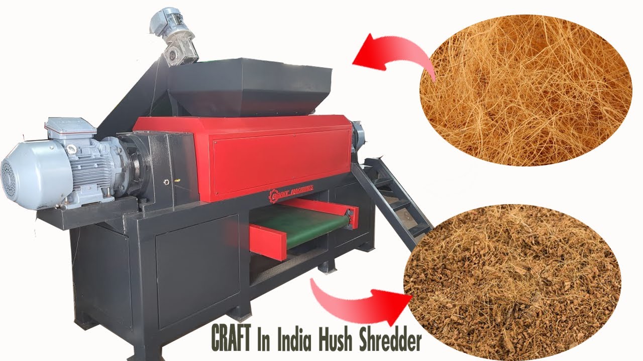 Coconut Hush & Coir Shredder machine, Contact: 9865152114
