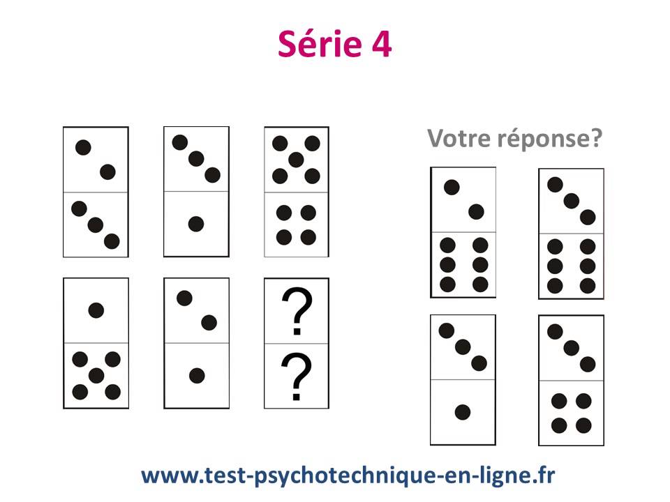 Test domino: tests psychotechniques