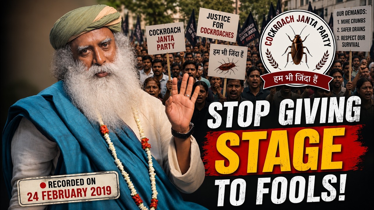 Sadhguru's SHOCKING Reply to Anti-National Forces | Cockroach Janata Party