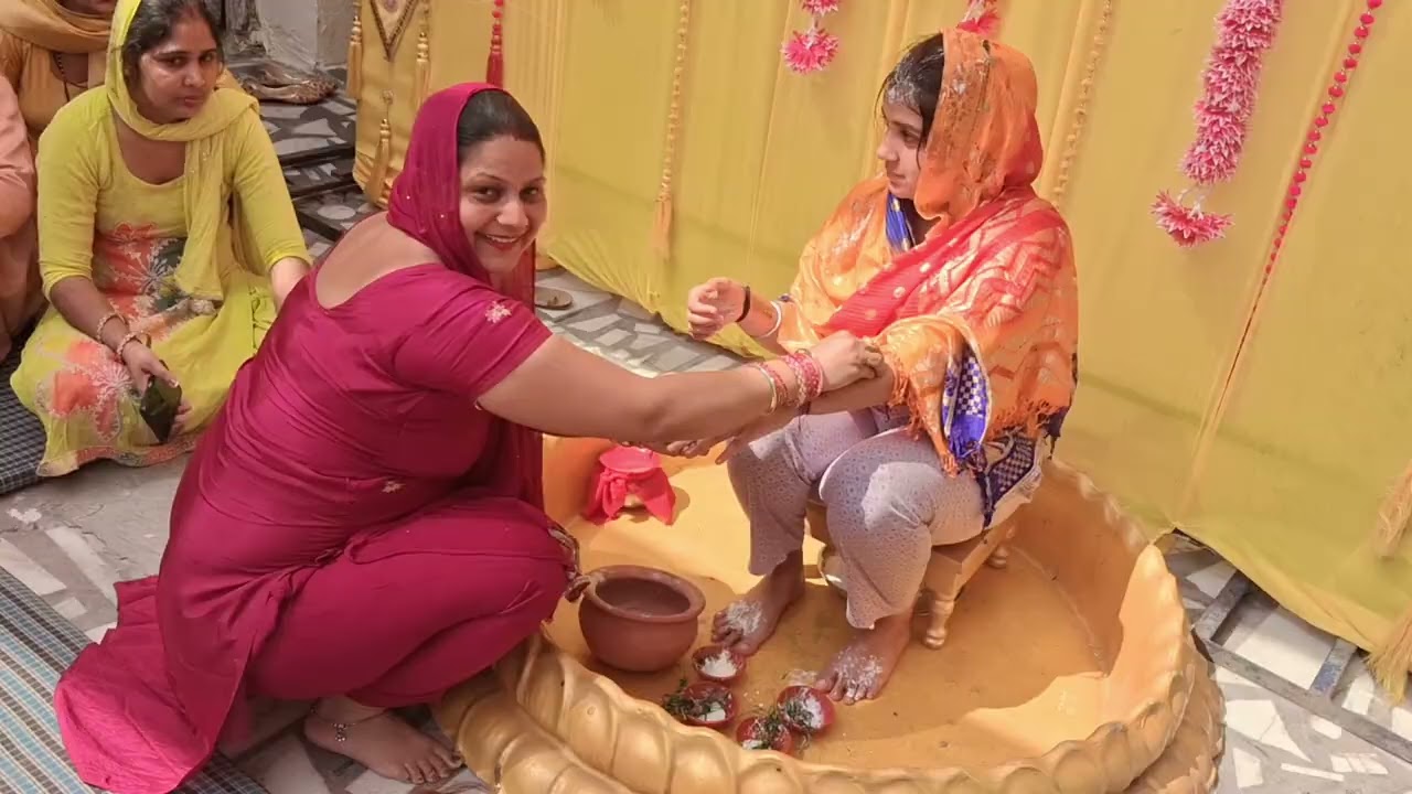 Aaj hai Nandi rani ka haldi function 