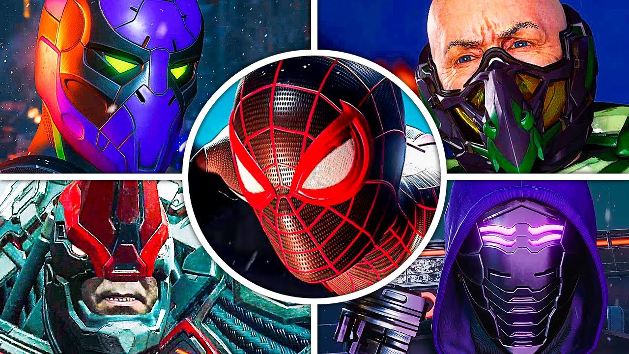 Spider-Man Miles Morales - All Bosses & Ending (PS4)