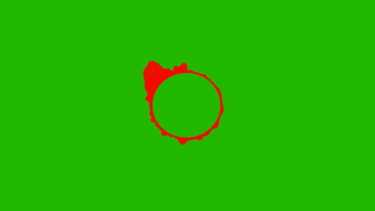 Green screen new audio spectrum video