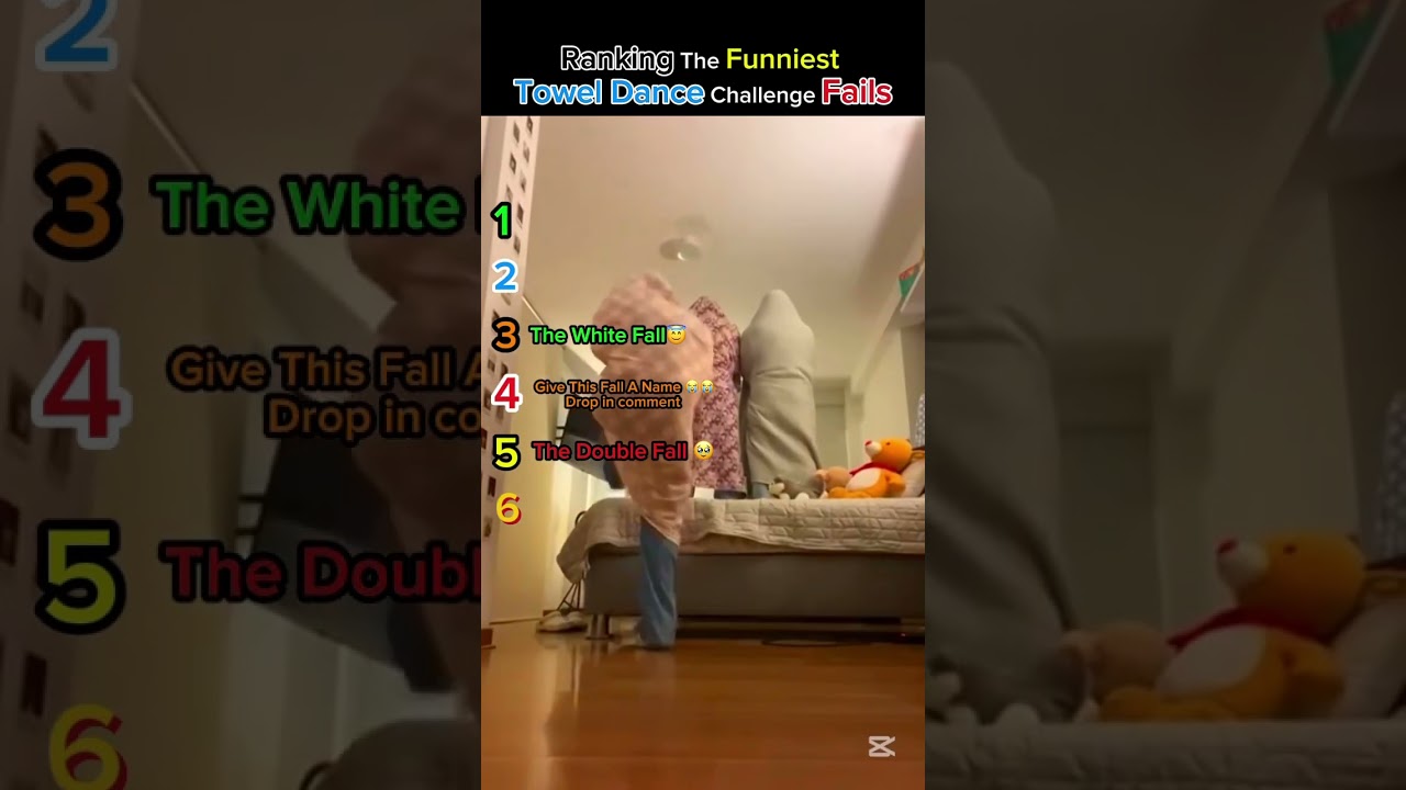 Ranking the Funniest Towel Dance Challenge Fails #shorts