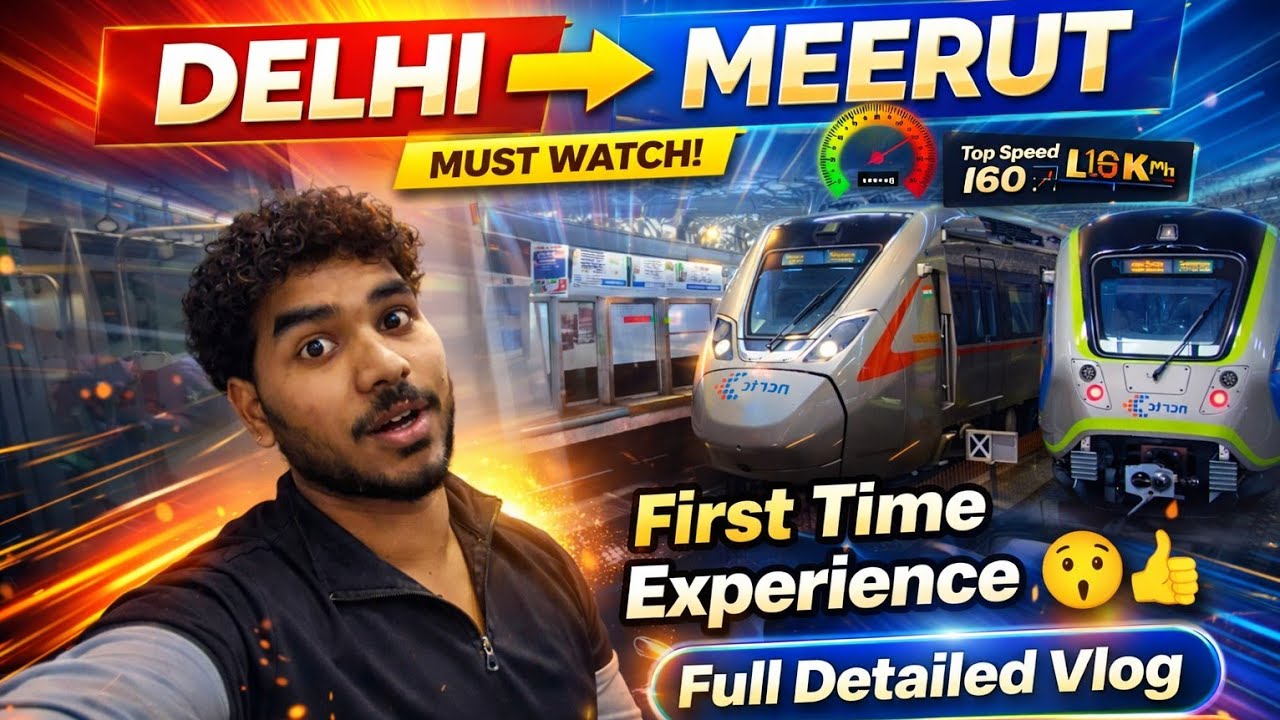First Day Ride in MEERUT Metro & RRTS Namo Bharat Train Complete Details | DELHI to MEERUT RRTS
