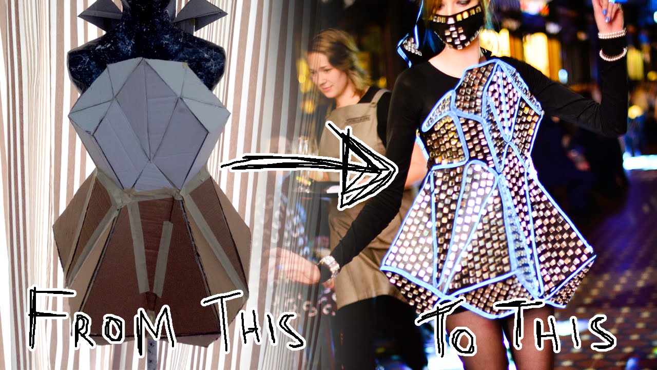 Making of Recycled Fashion: Geometric Reflection