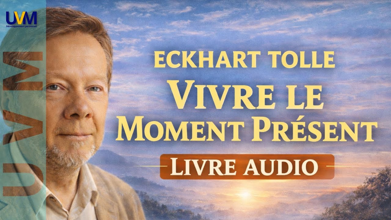 ECKHART TOLLE : VIVRE LE MOMENT PRÉSENT , Vivre Libéré,  grâce à l' Instant Présent - LIVRE AUDIO