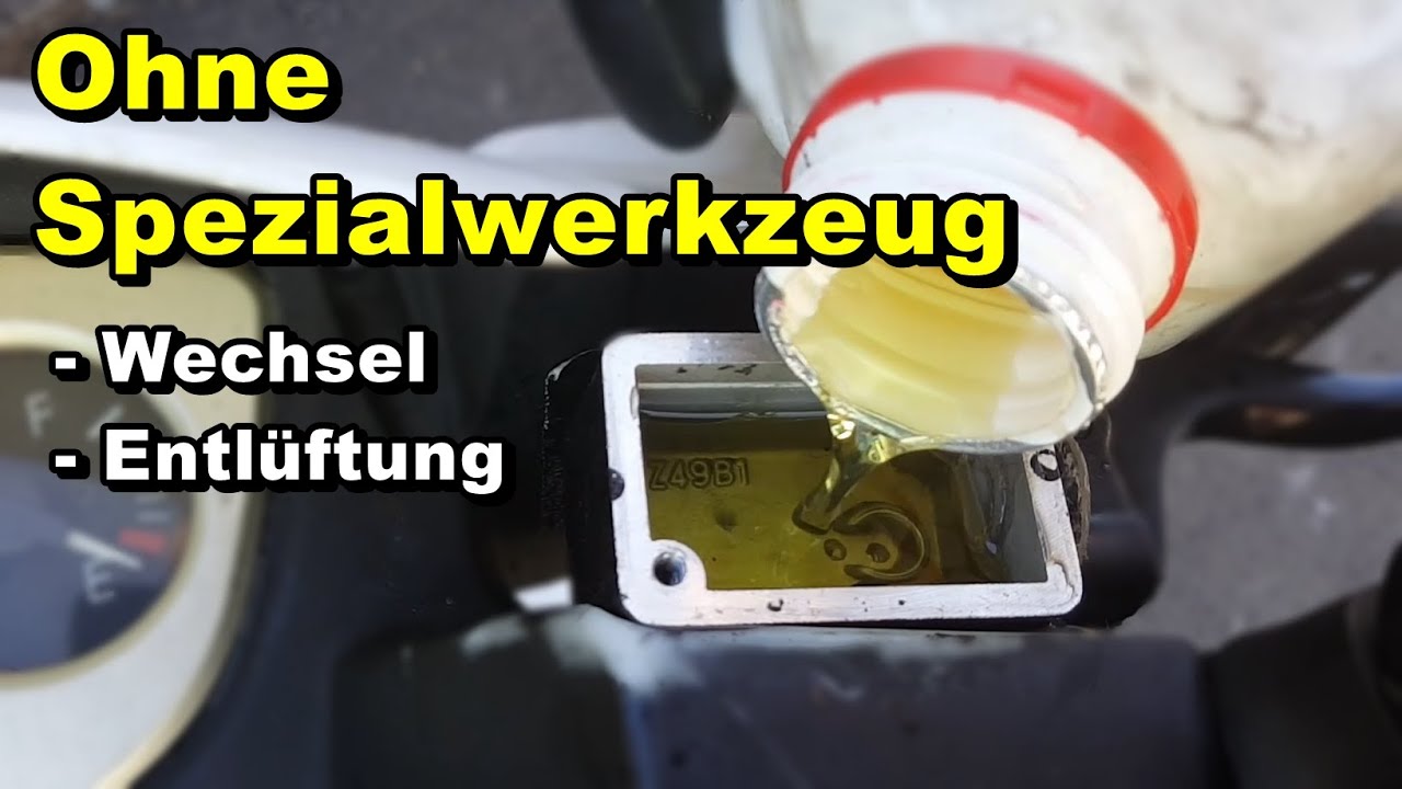 Roller Bremsflüssigkeit wechseln & entlüften – Schritt für Schritt Anleitung ohne Geräte | Rollerfix