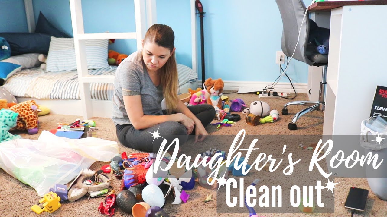 DISASTER DAUGHTERS ROOM CLEANING MOTIVATION // CLEANING MOM