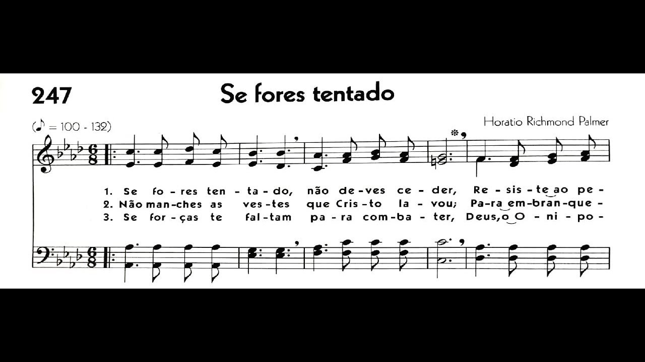 Hinário 5 CCB - Hino 247 - Se fores tentado - Strings - Teclado Yamaha PSR S670
