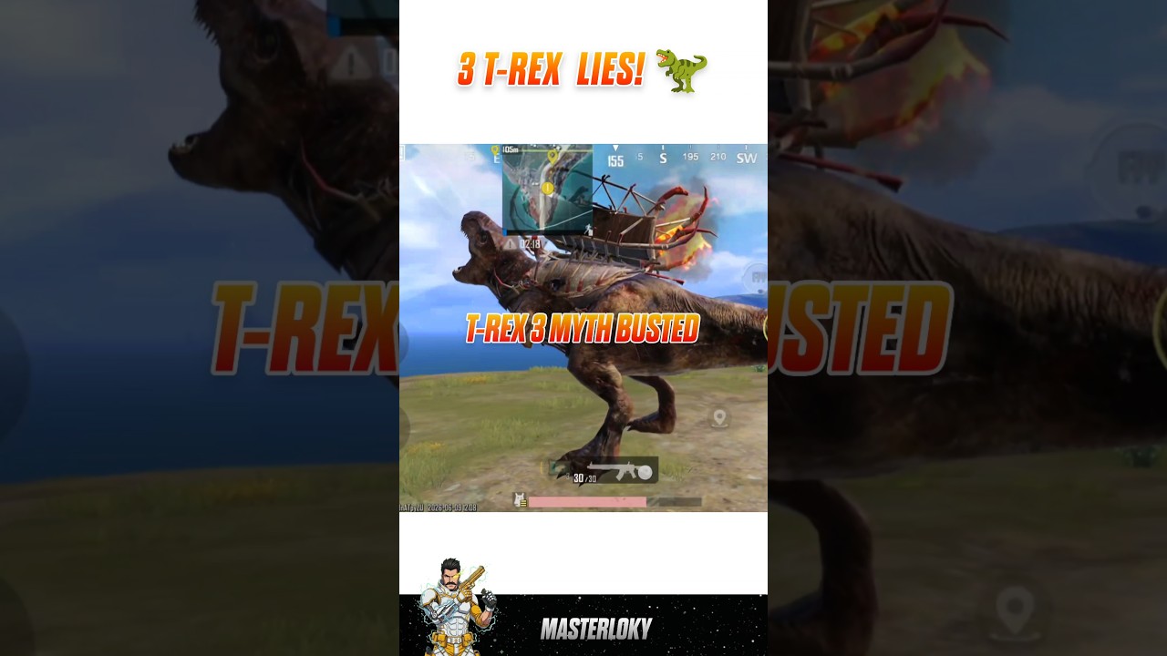 BGMI Dinoground Mode: 3 T-Rex Myths That Will Get You Killed! | @MASTERLOKY3 #dinoground
