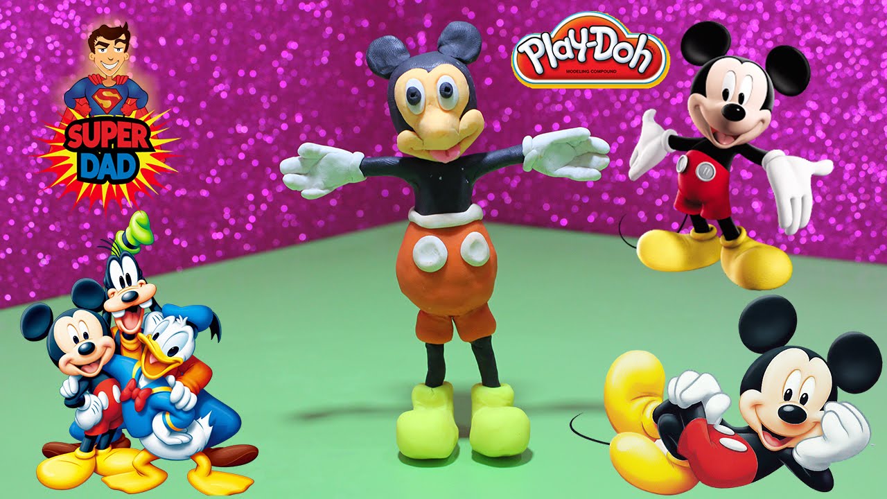 Oyun Hamuru ile Miki Fare - Mickey Mouse Yapımı - Oyun Hamuru Şekilleri - Play Doh Şekilleri