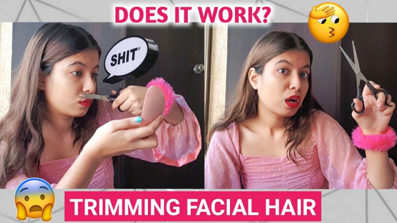 I Trimmed My Upper Lip Hair with Scissor and this Happened 😨 | Facial Hair Removal