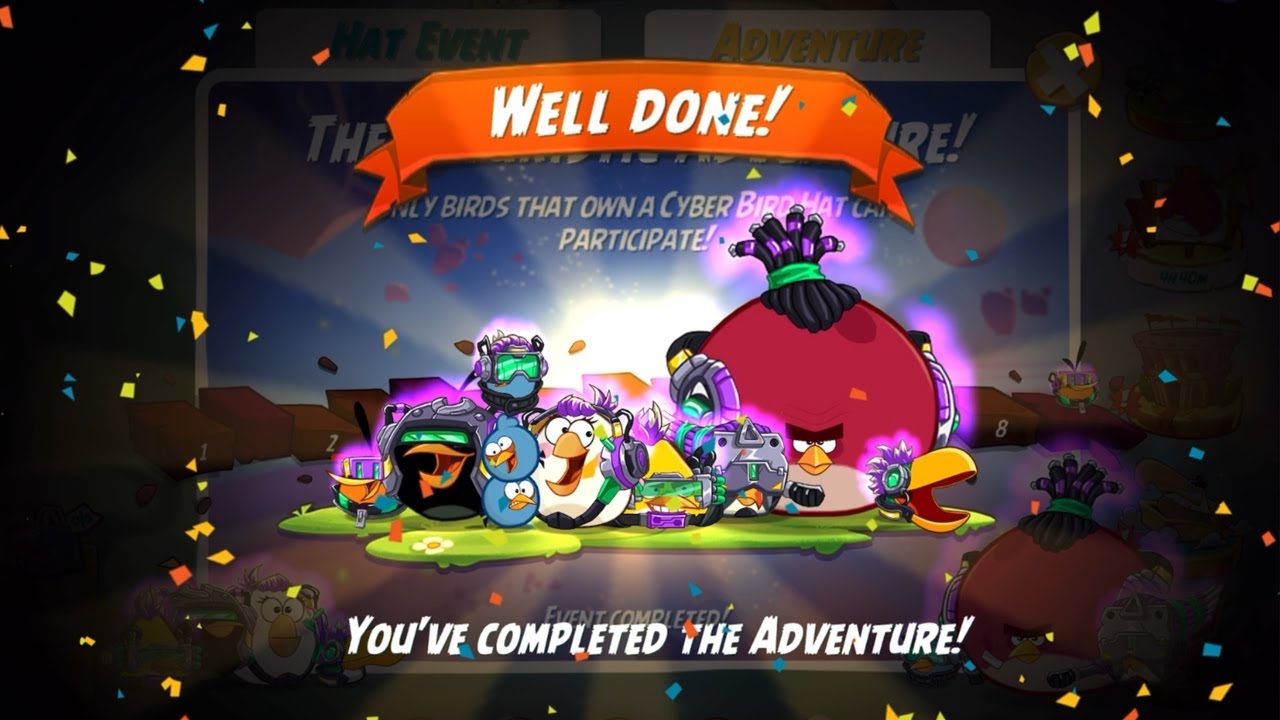 The Cyber Bird Hat Set! - Angry Birds 2 The Fututistic Adventure! (Level 1-8)