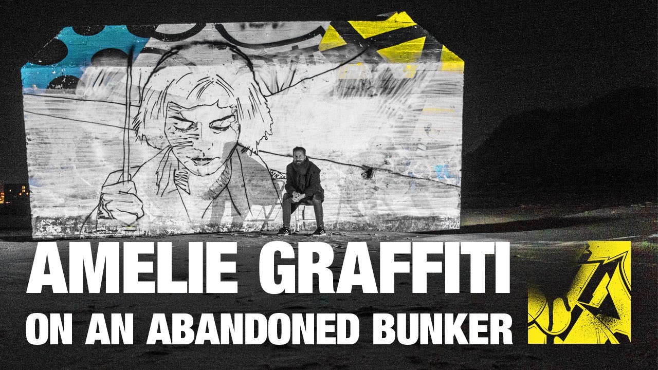 Amelie graffiti on an abandoned bunker