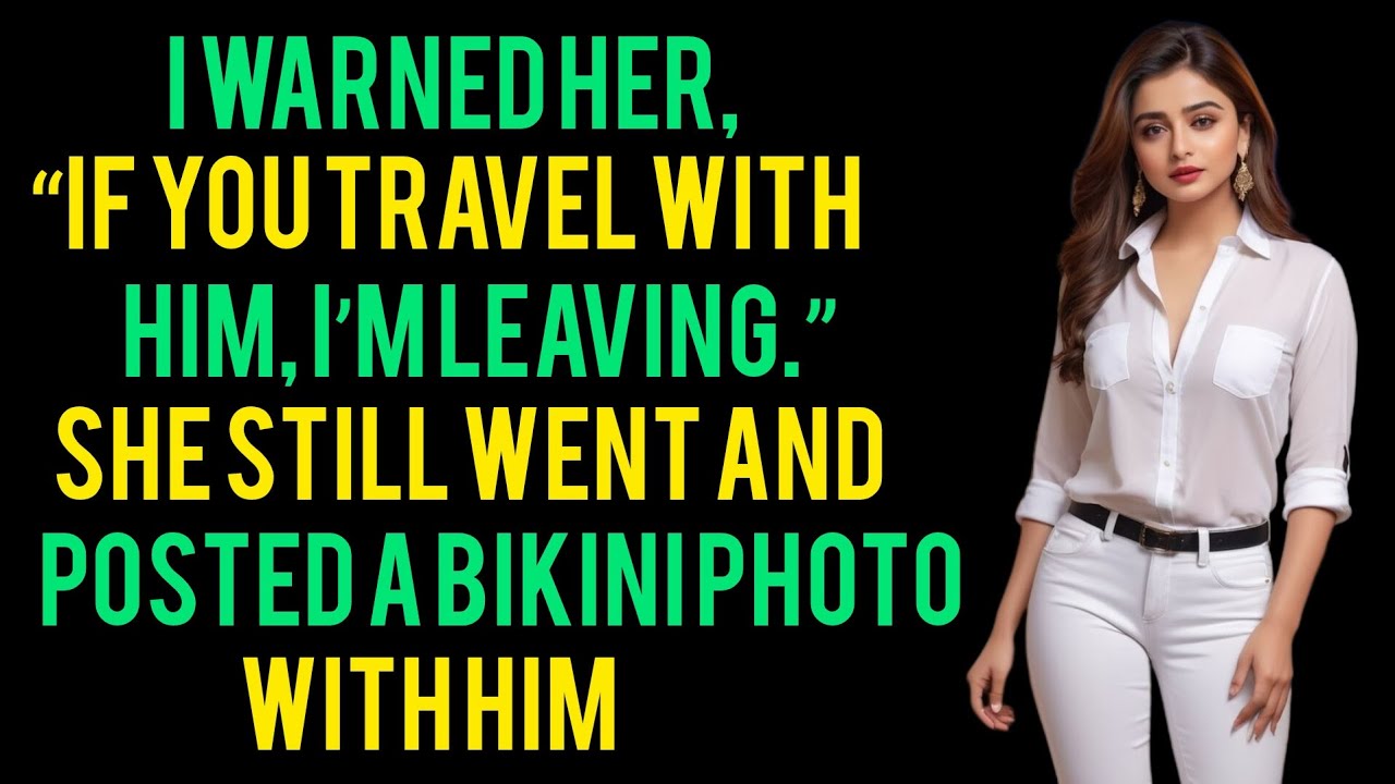 I Warned Her, “If You Travel With Him, I’m Leaving.She Still Went and Posted a Bikini Photo With Him