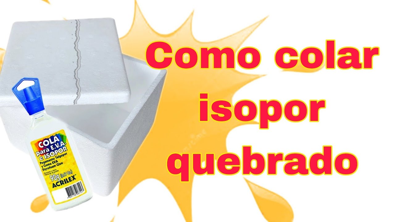 Como colar isopor quebrado