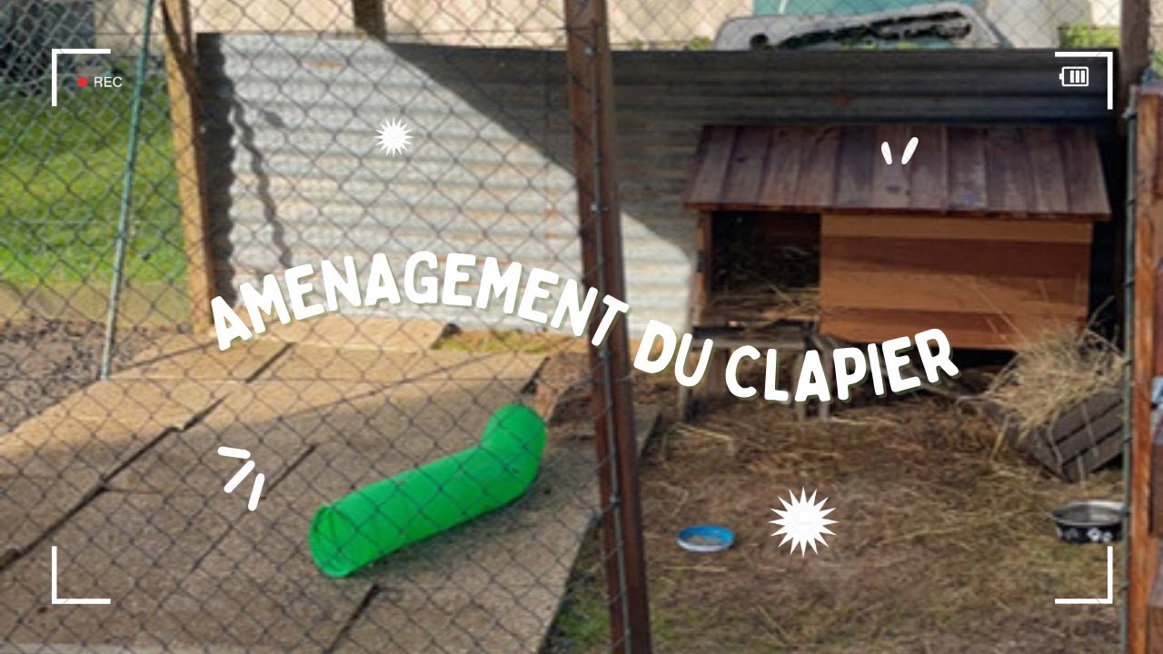 Aménagement du clapier de mon lapin